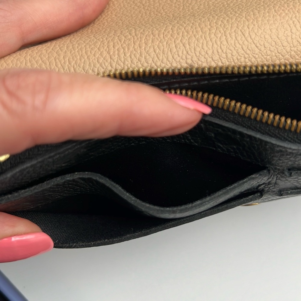 Louis Vuitton 2016 MONOGRAM EMPREINTE Leather Emilie Black Wallet Box & Dust bag - Picture 13 of 17